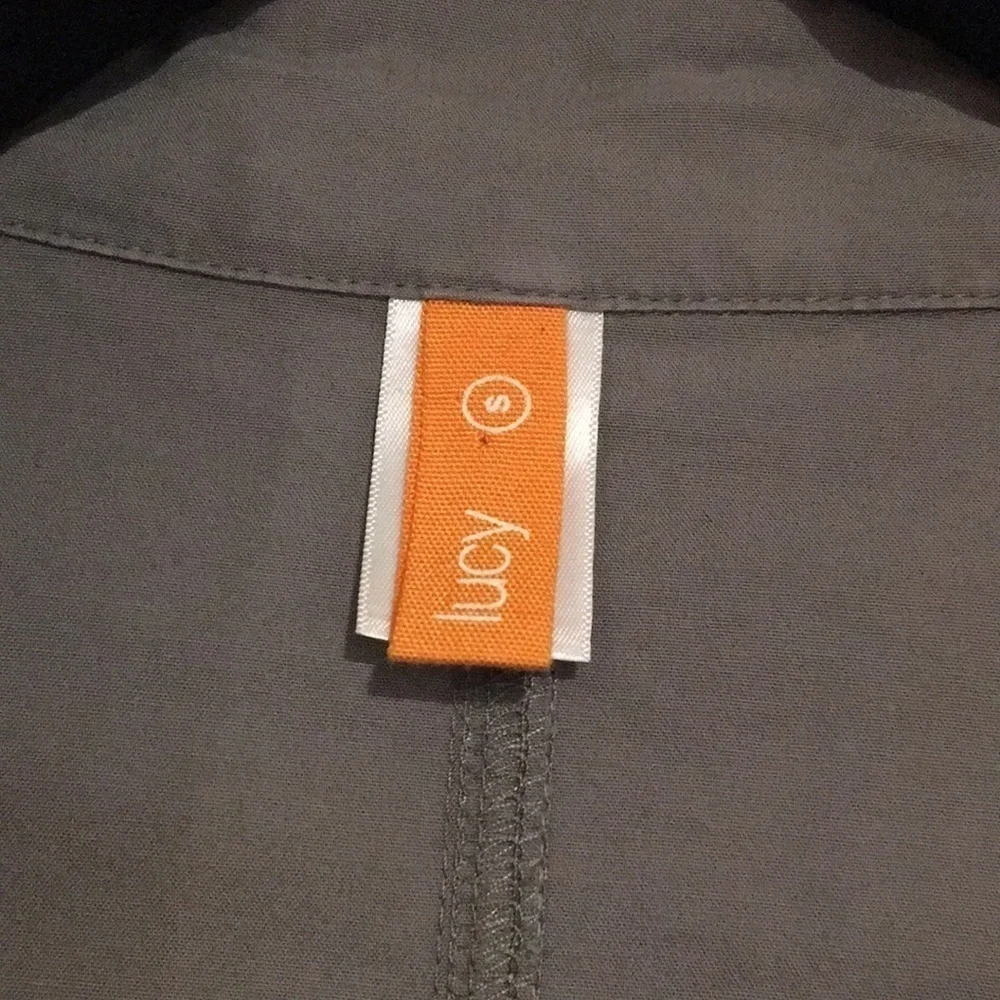 Lucy Jacket Gray full zip long sleeve cargo jacket